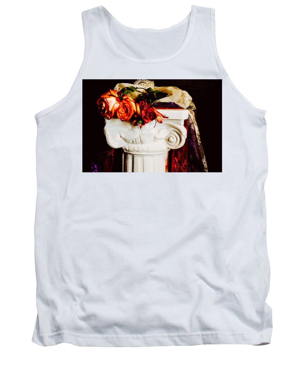 Flowers Tank Top featuring the photograph Flowers On A Pedestal by Windshield Photography