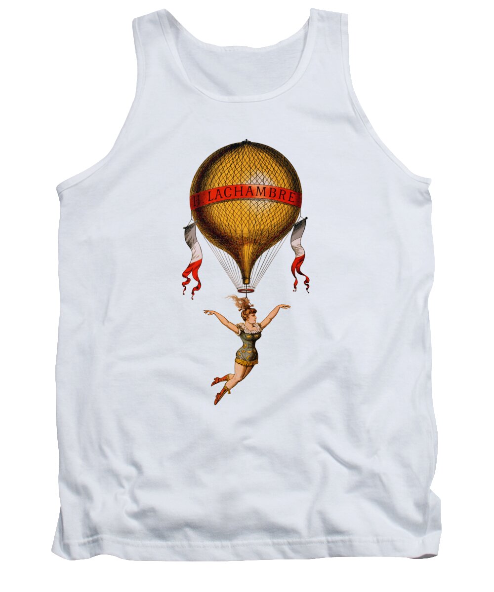 Circus Tank Top featuring the digital art Flying Circus Act by Madame Memento