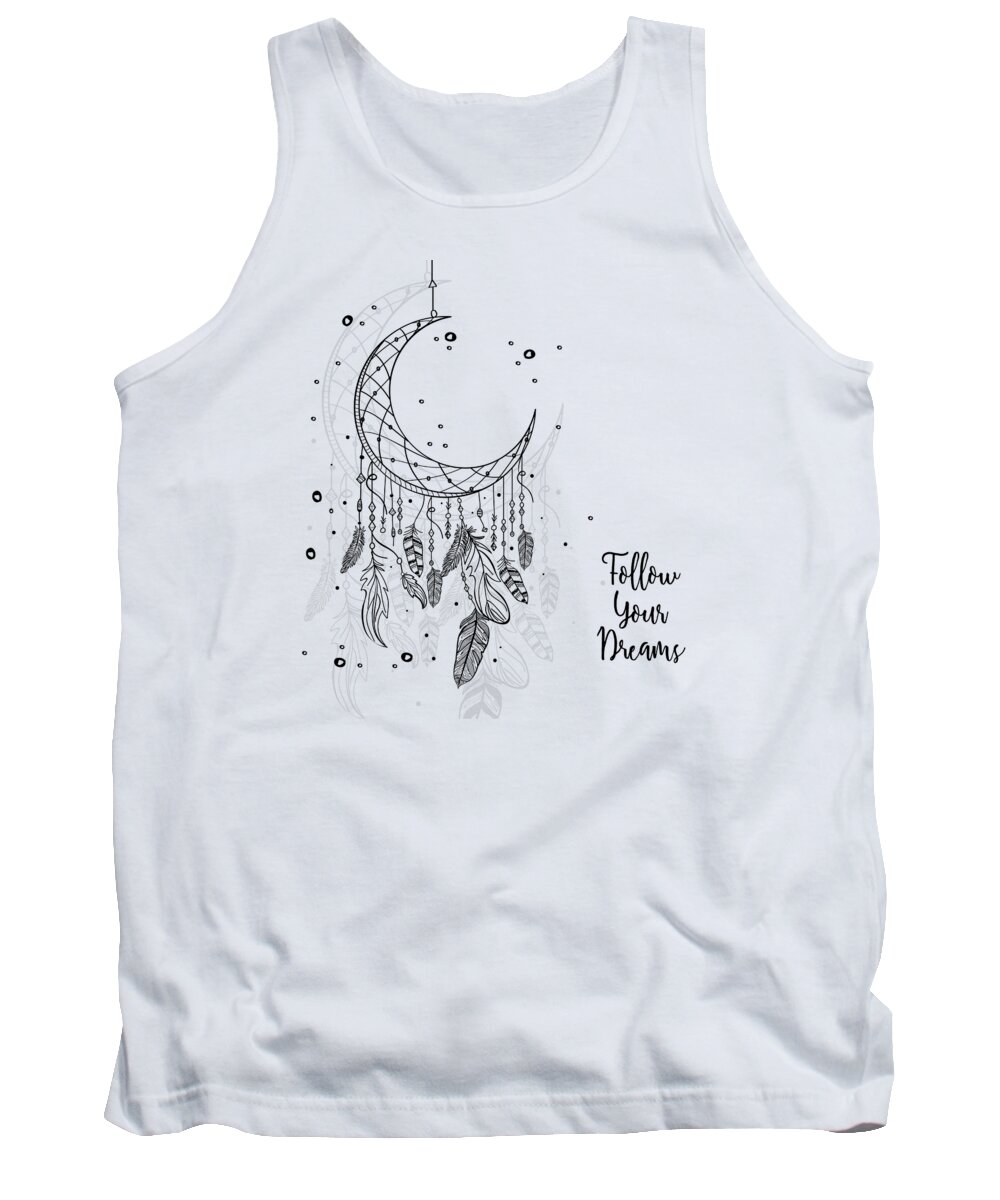 Baby Room Tank Top featuring the drawing Follow Your Dreamcatcher by Beautify My Walls