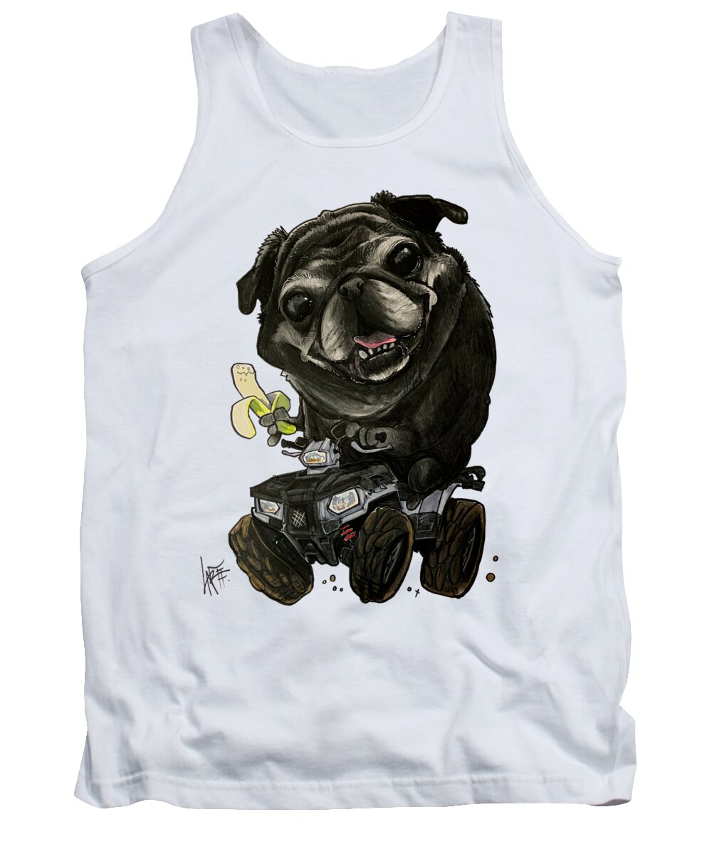 Fraboni Tank Top featuring the drawing Fraboni 5496 by Canine Caricatures By John LaFree