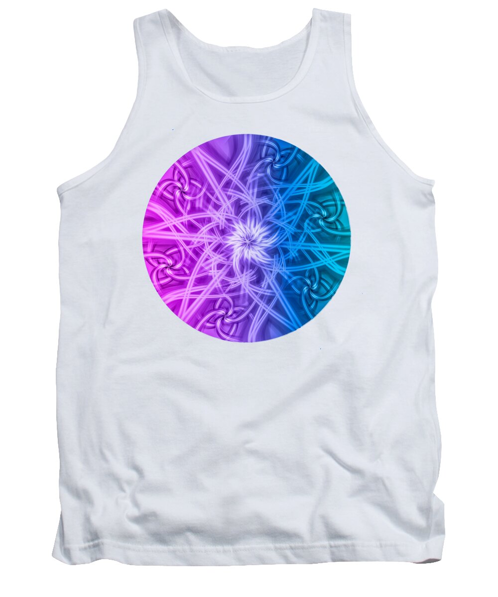 Was A Photograph Tank Top featuring the digital art Fractal by Spikey Mouse Photography