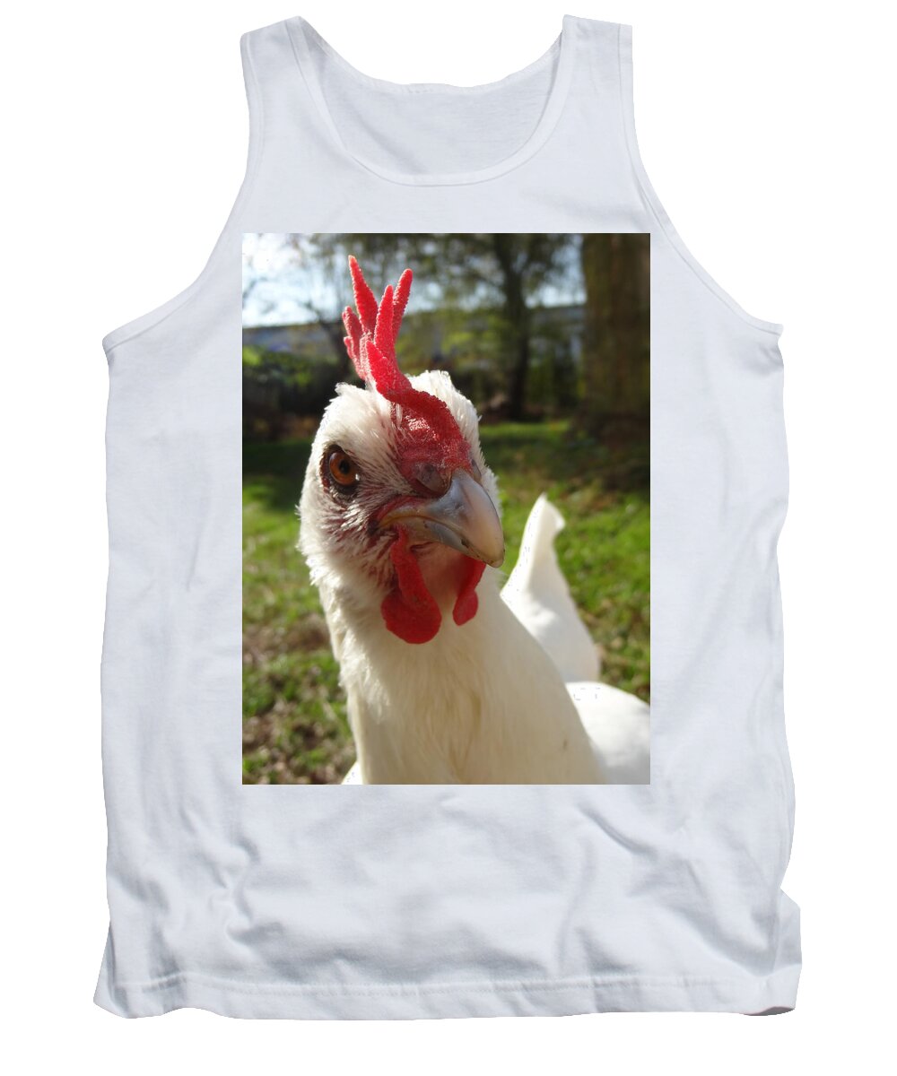 Hen Tank Top featuring the photograph French Hen by Joelle Philibert