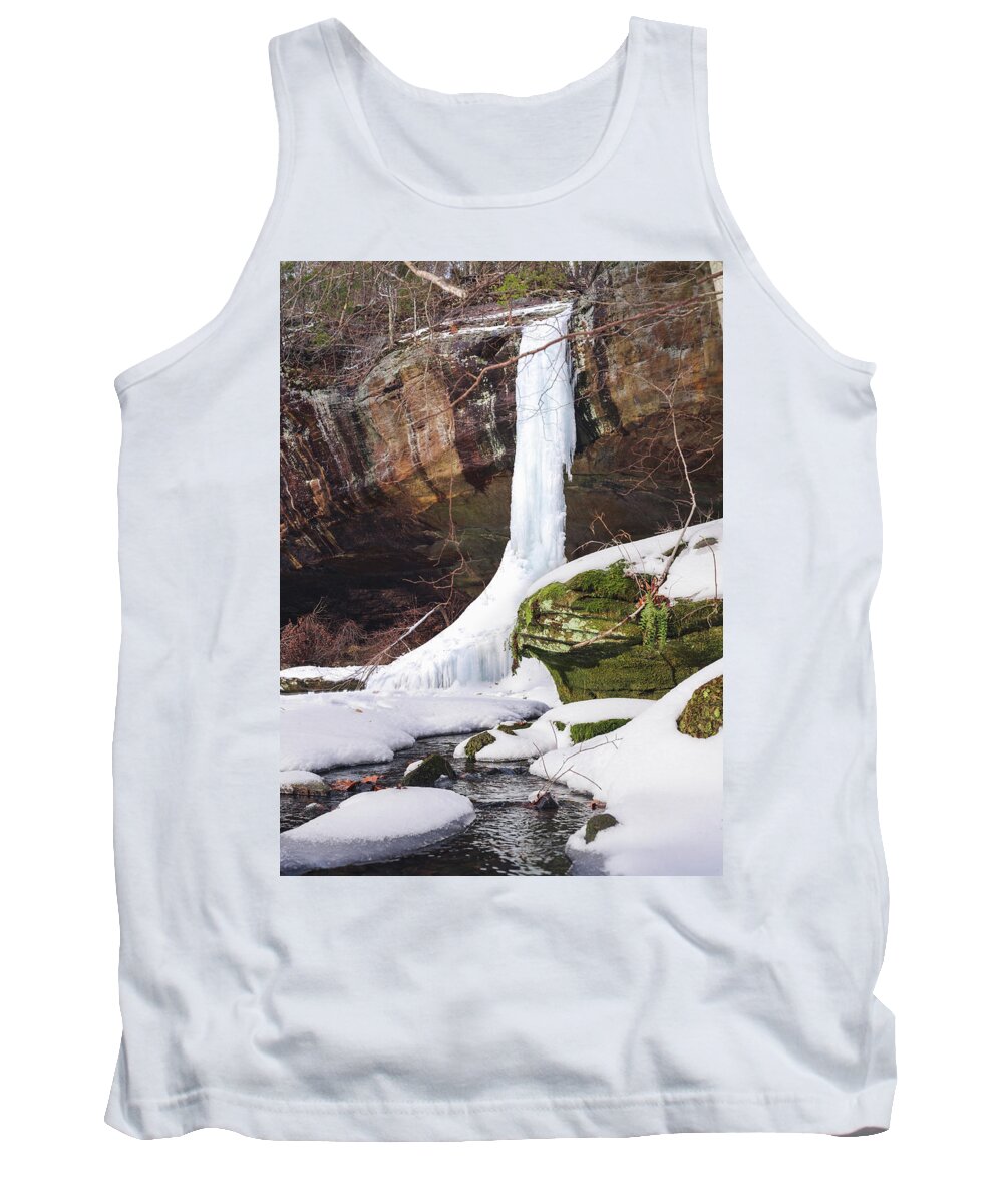 Waterfall Tank Top featuring the photograph Frozen Falls by Grant Twiss