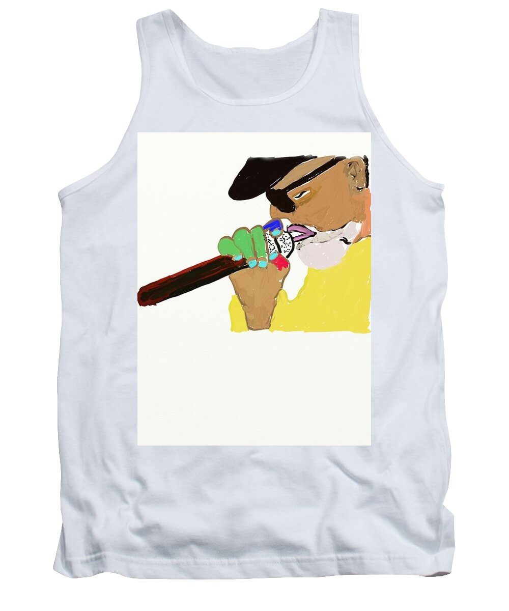 Microphone Tank Top featuring the digital art Gimme The Mic by ToNY CaMM
