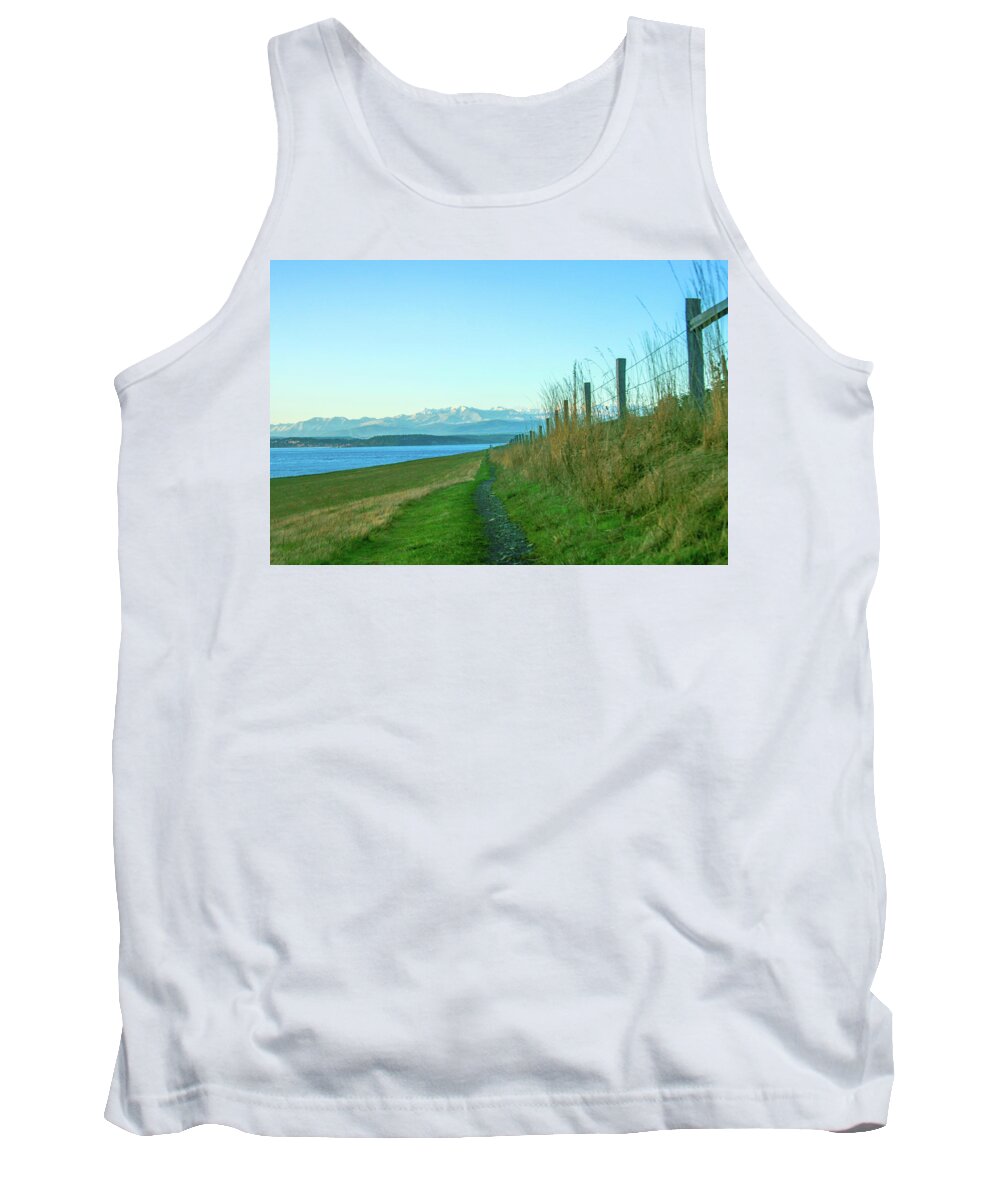 Bluff Tank Top featuring the photograph Go Take a Hike by Leslie Struxness
