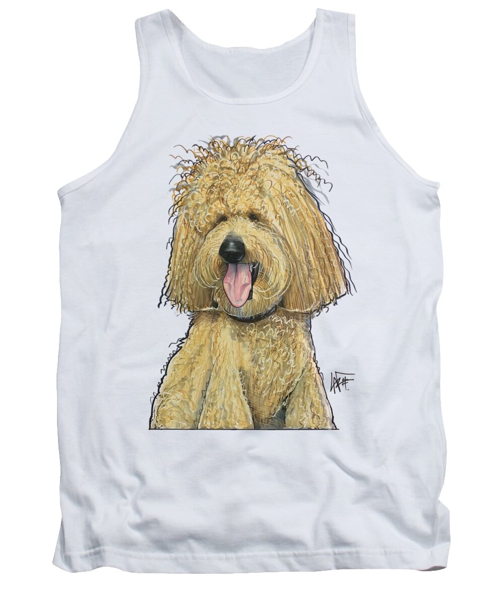 Godby Tank Top featuring the drawing Godby 5308 by John LaFree