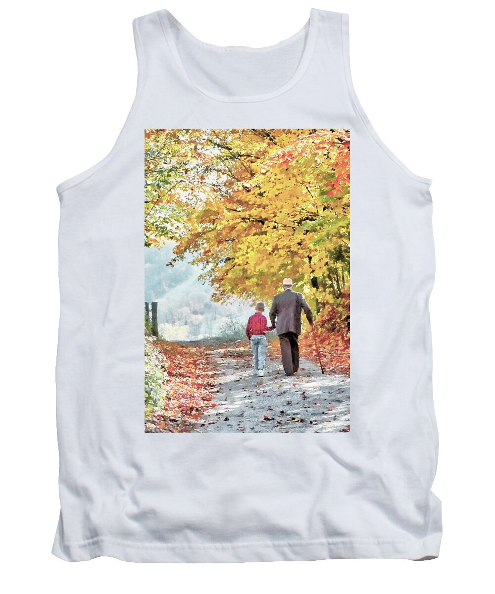 Grandfather Tank Top featuring the photograph Going Home by Randall Dill