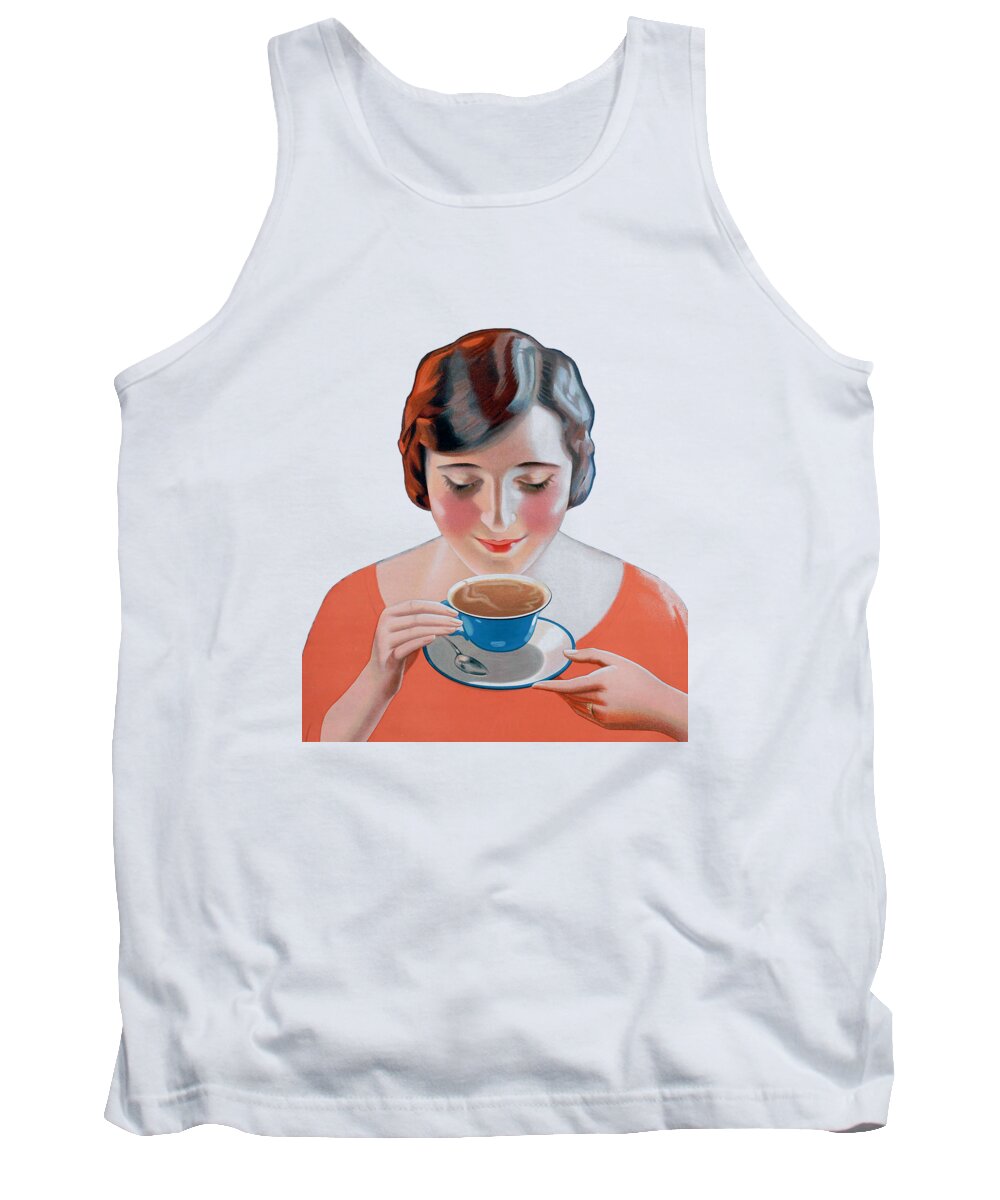 Coffee Tank Top featuring the digital art Good Morning by Madame Memento