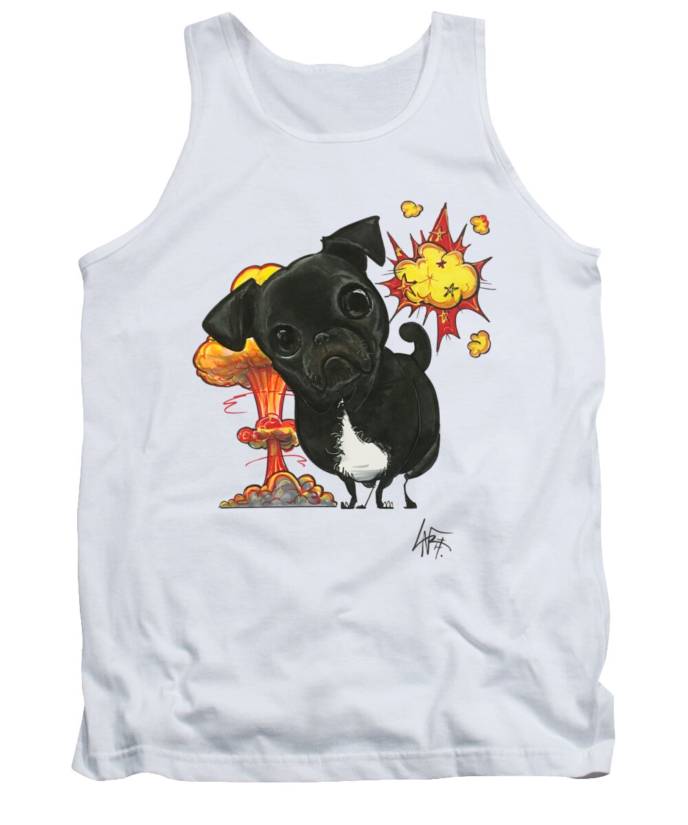 Gooden Tank Top featuring the drawing Gooden 4053 by Canine Caricatures By John LaFree