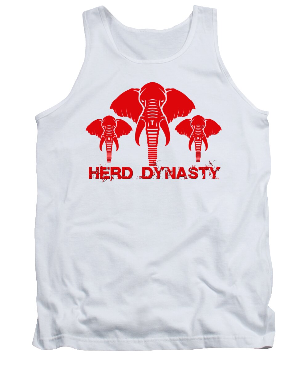 Rtr Tank Top featuring the digital art Herd Dynasty by Greg Sharpe