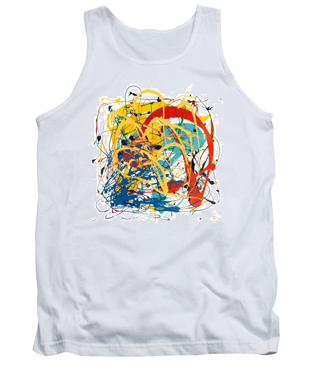 Abstract Expressionism Tank Top featuring the photograph On Calvary by Elf EVANS