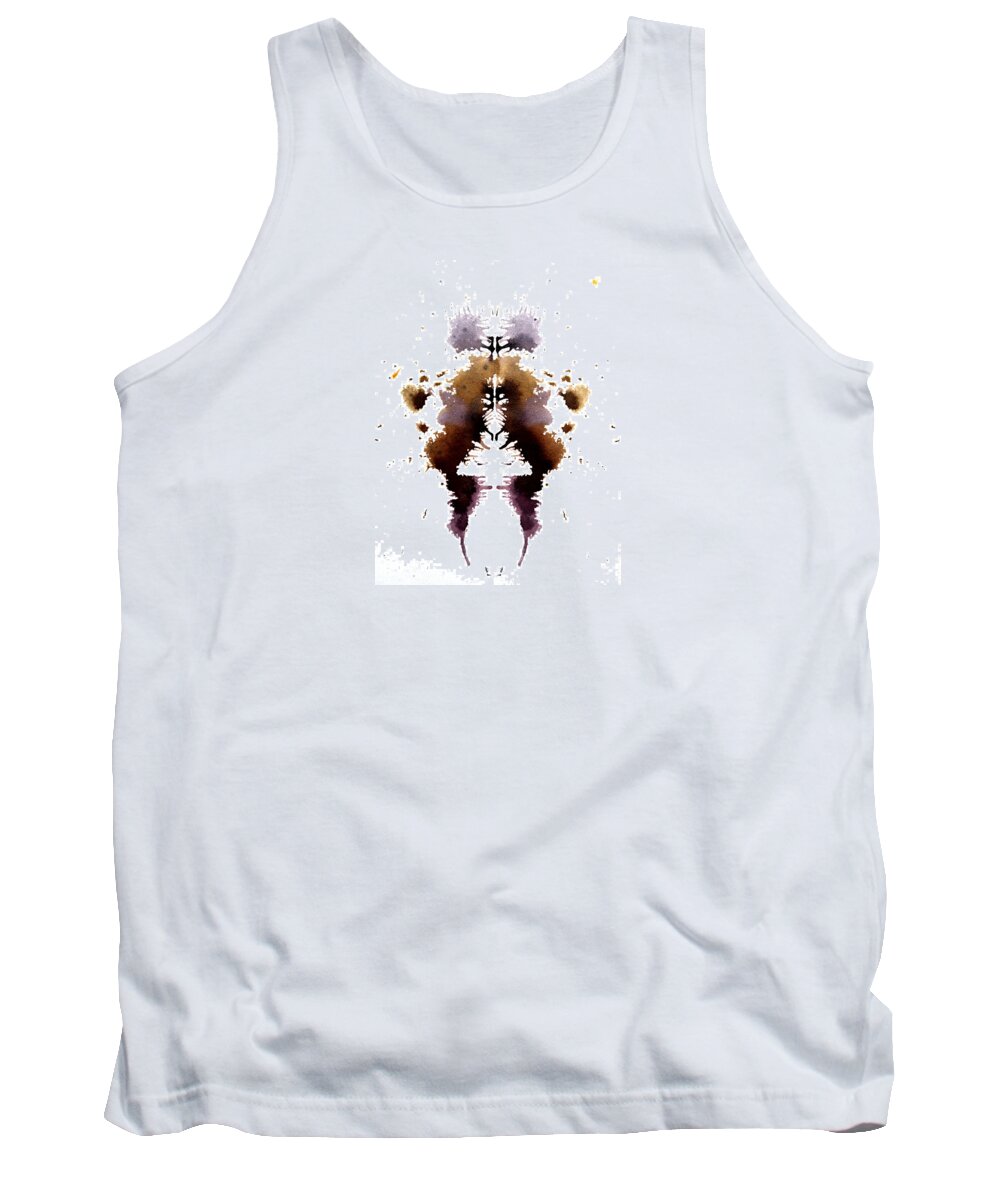 Abstract Tank Top featuring the painting Human and Higher Self by Stephenie Zagorski