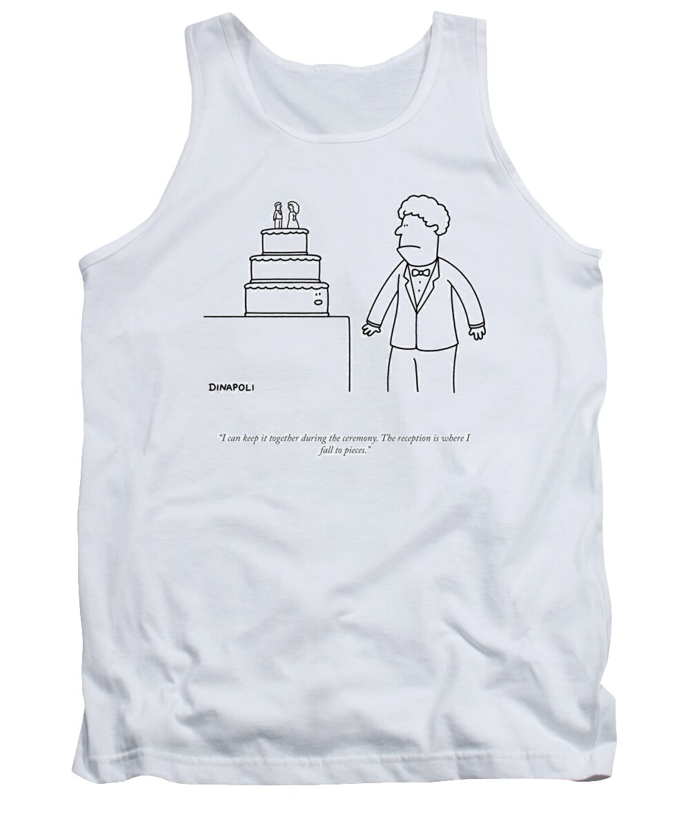 Cctk Tank Top featuring the drawing I Can Keep It Together by Johnny DiNapoli