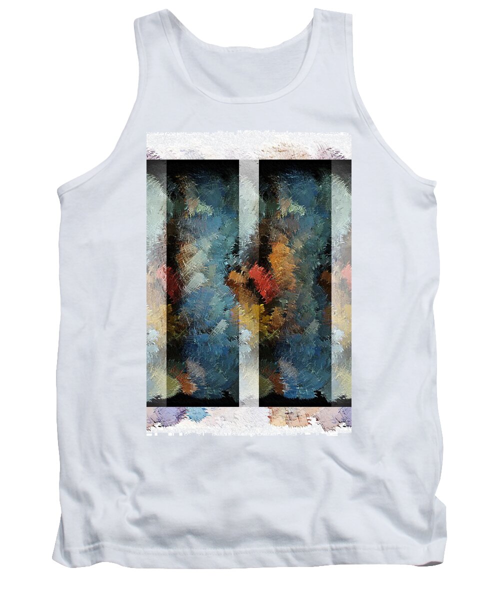 Window Tank Top featuring the digital art Illusion 2 by David Manlove