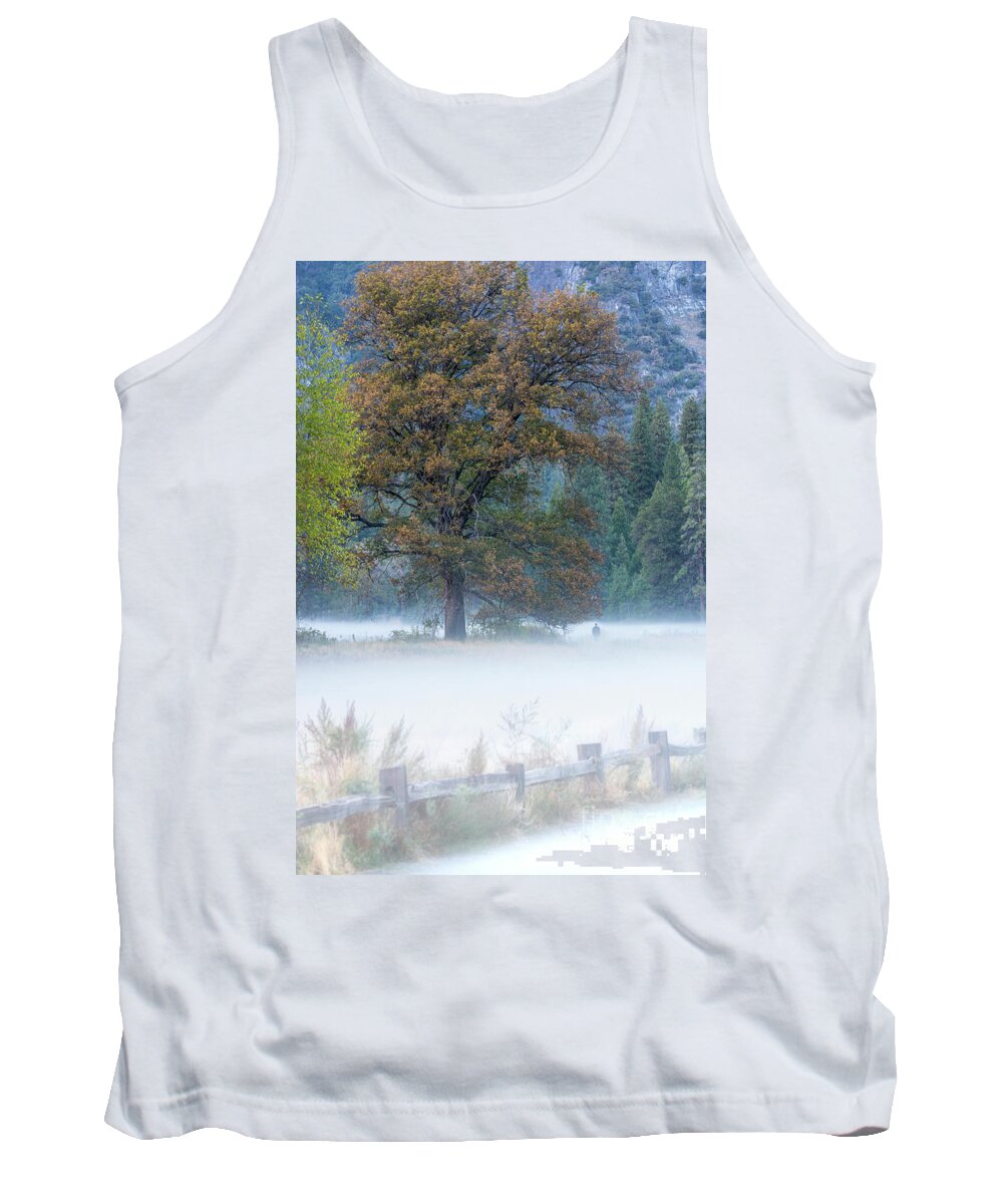 Landscape Tank Top featuring the photograph Into The Mist - Yosemite NP by Sandra Bronstein