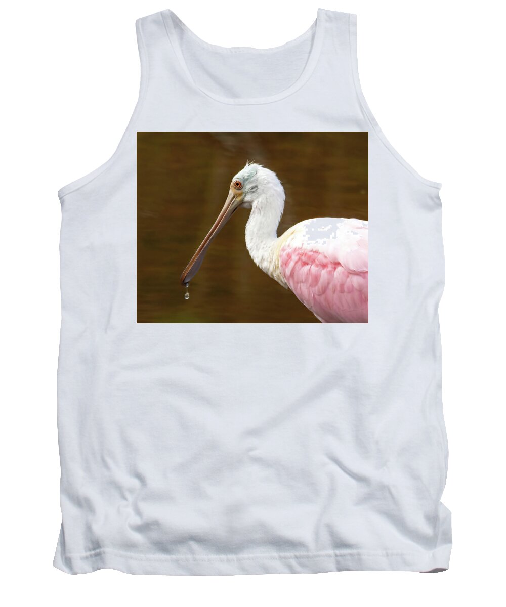 Roseate Spoonbill Tank Top featuring the photograph Jewel by Rebecca Herranen