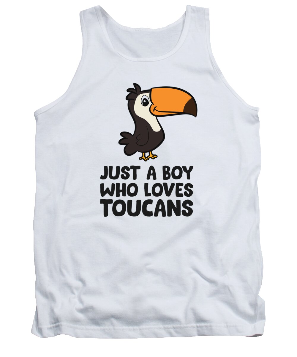 Toucan Tank Top featuring the tapestry - textile Just a Boy Who Loves Toucans Cute Toucan Bird by EQ Designs