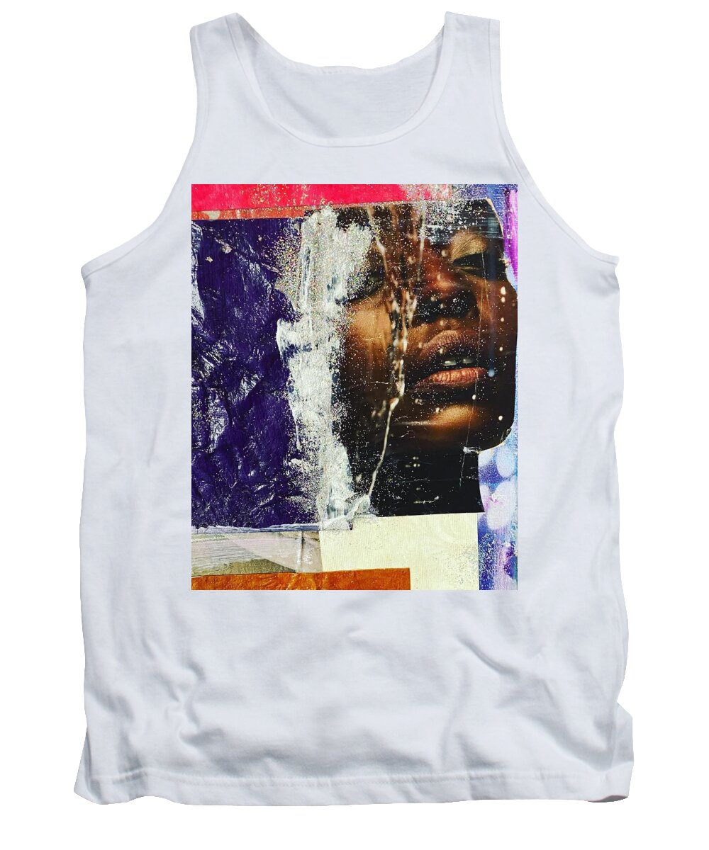  Tank Top featuring the mixed media Just take a look around by Shemika Bussey