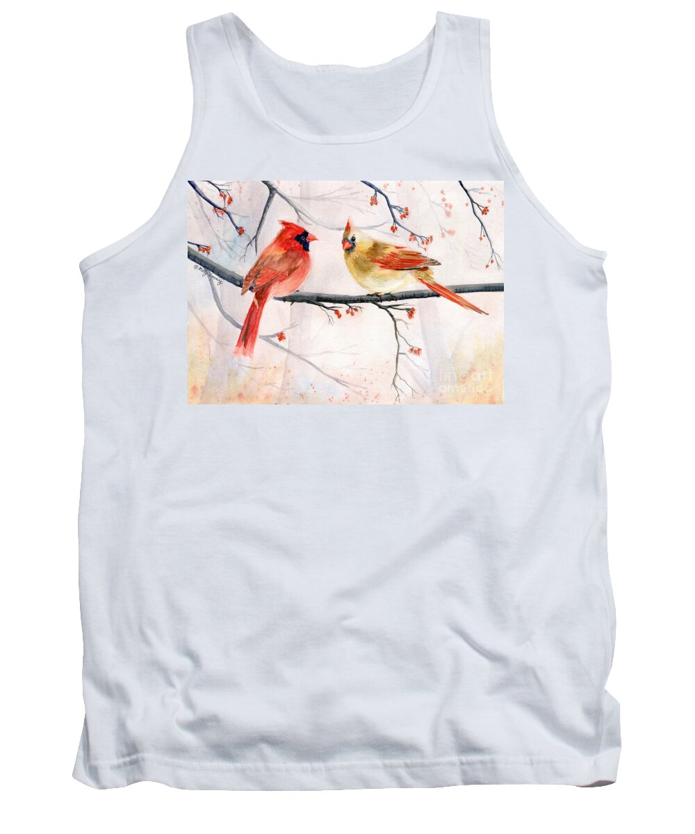 Just The Two Of Us Tank Top featuring the painting Just The Two Of Us by Melly Terpening