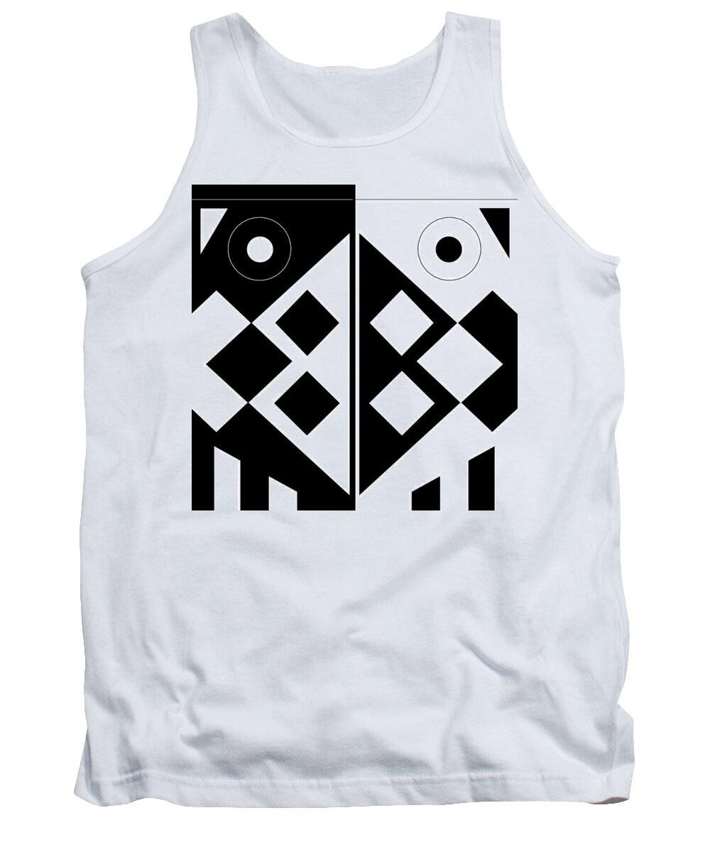 Abstract Tank Top featuring the digital art Kaleidoscopic Effect 2 by Val Arie