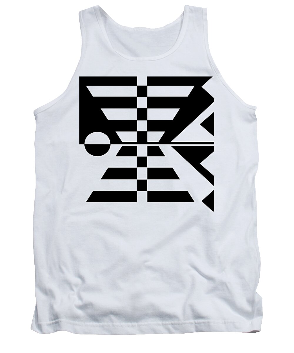 Geometric Tank Top featuring the digital art Kaleidoscopic Effect 3 by Val Arie