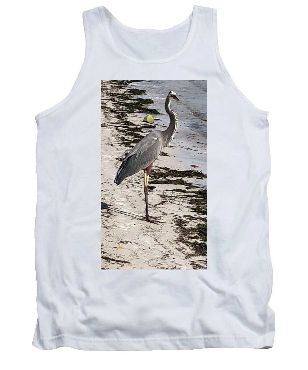 Bird Tank Top featuring the photograph Le Guardien by Medge Jaspan