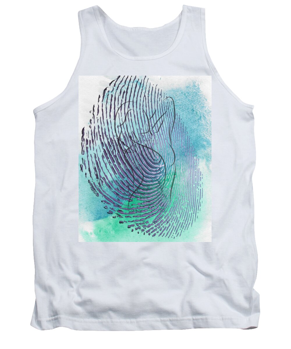 Lifelines Tank Top featuring the digital art Life Lines by Hank Gray