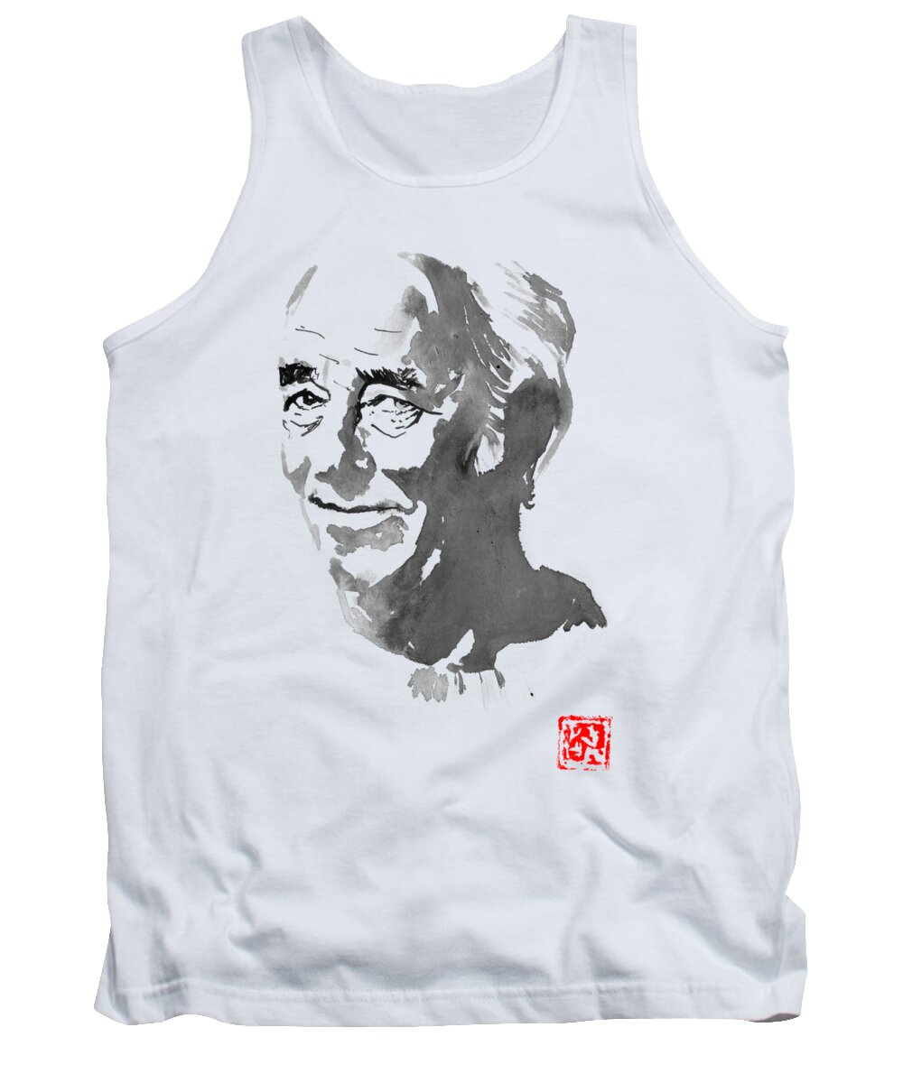 Maxime Leforestier Tank Top featuring the drawing Maxime Leforestier by Pechane Sumie