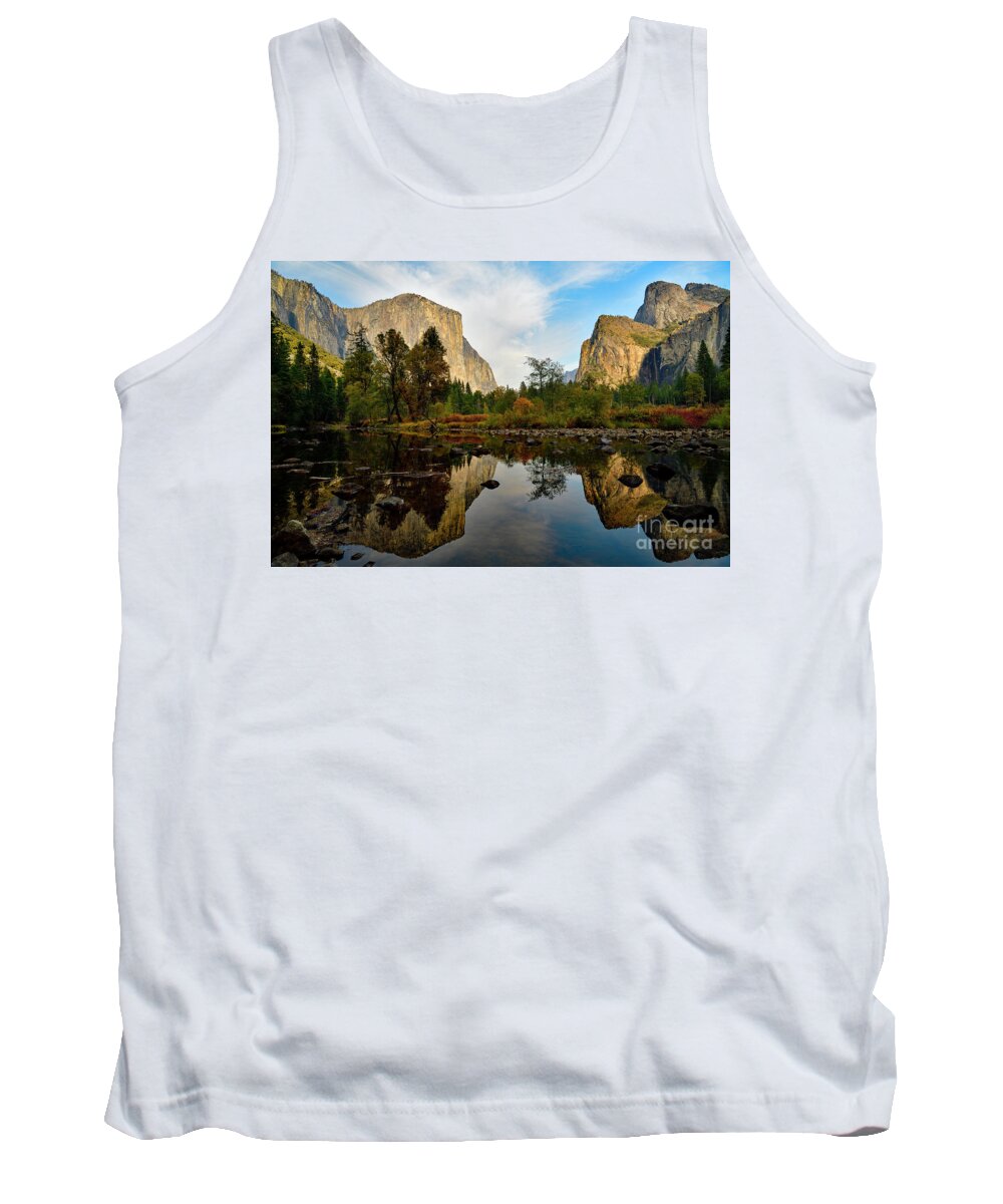 El Capitan Tank Top featuring the photograph Merced River and El Capitan by Amazing Action Photo Video