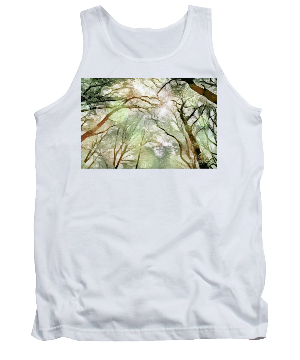 Forest Tank Top featuring the digital art Mesmerizing Forest by Chris Bee