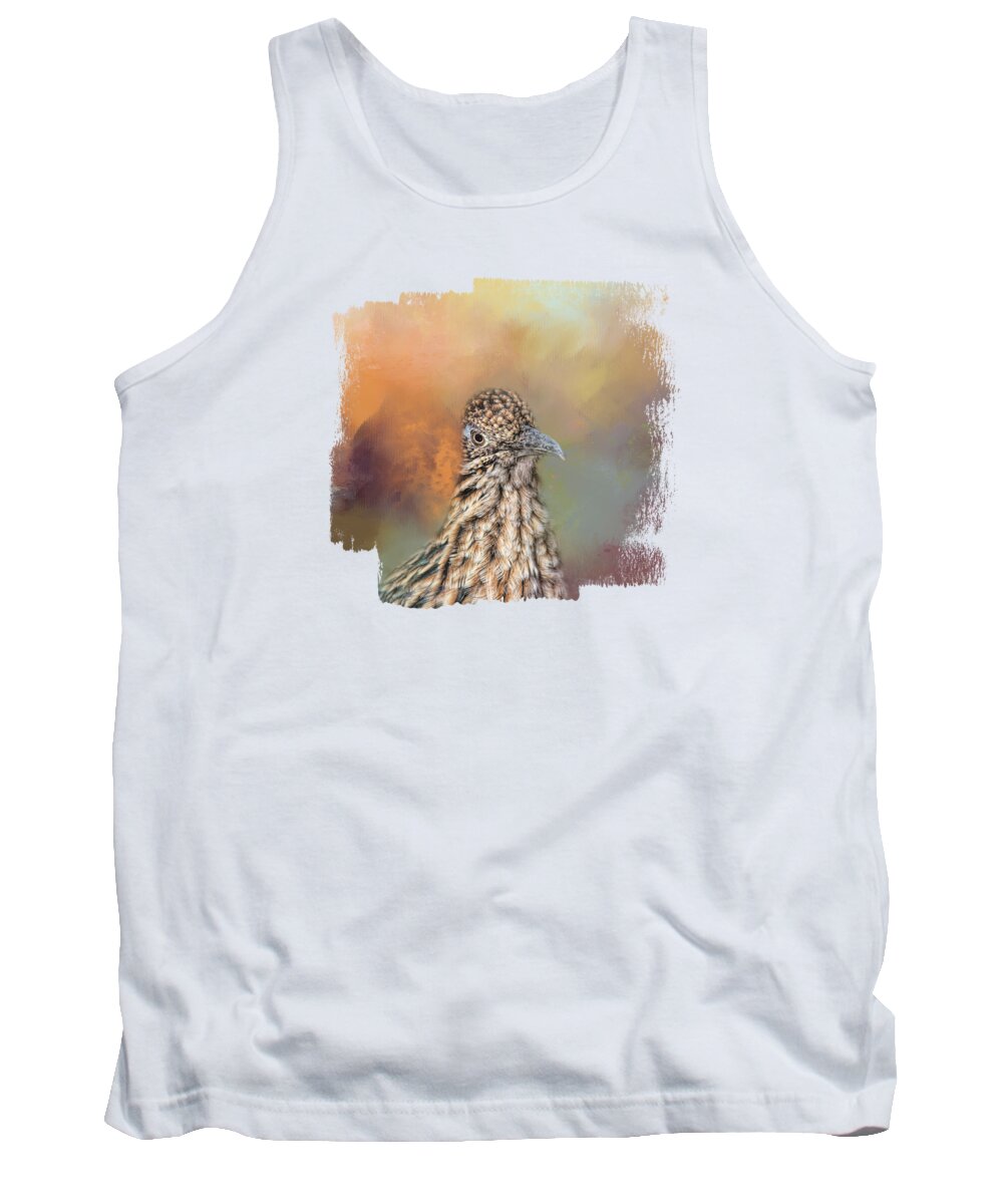 Greater Roadrunner Tank Top featuring the photograph Mister Roadrunner Two by Elisabeth Lucas