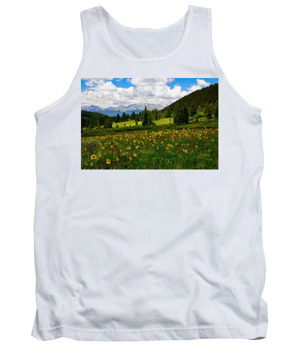 Jeremy Rhoades Tank Top featuring the photograph Mixed Flowers by Jeremy Rhoades