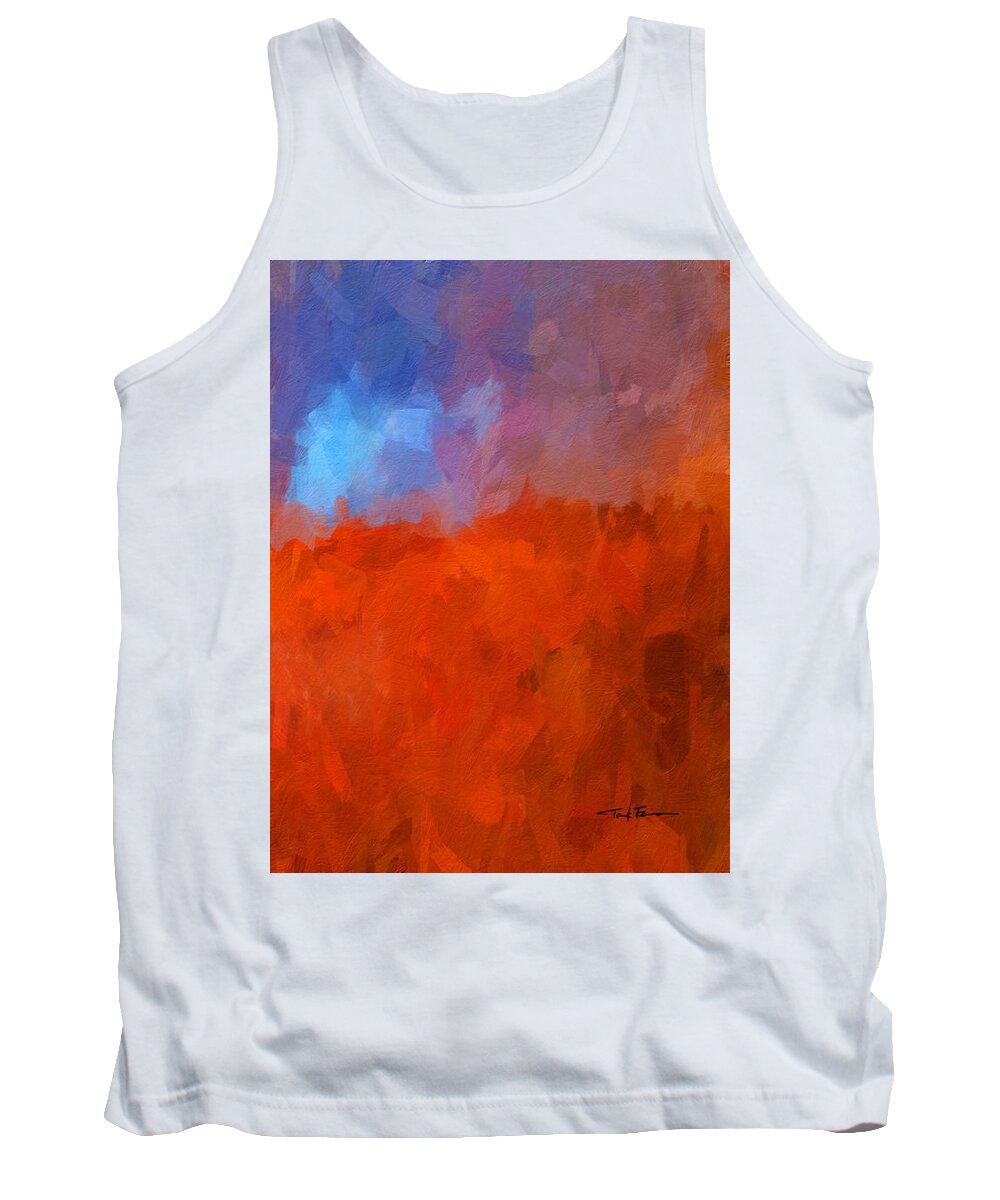 Colorful Tank Top featuring the painting Monsoon by Trask Ferrero