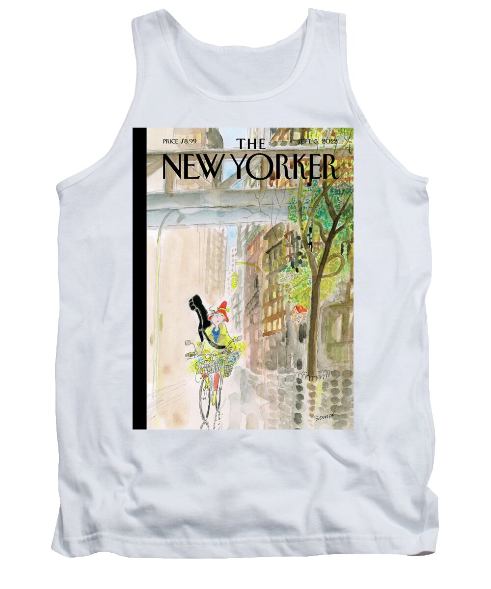 J. J. Sempé Tank Top featuring the painting Morning Music by Jean-Jacques Sempe