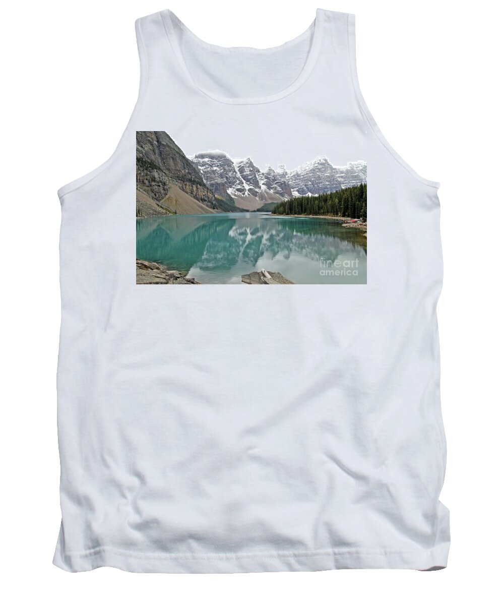 Scenery Tank Top featuring the photograph Morraine Lake - Banff National Park - Alberta - Canada by Paolo Signorini