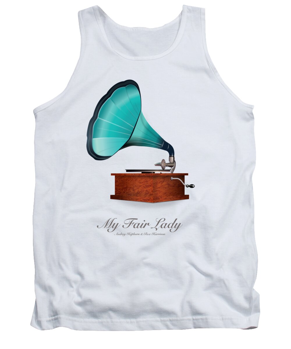 My Fair Lady Tank Top featuring the digital art My Fair Lady - Alternative Movie Poster by Movie Poster Boy