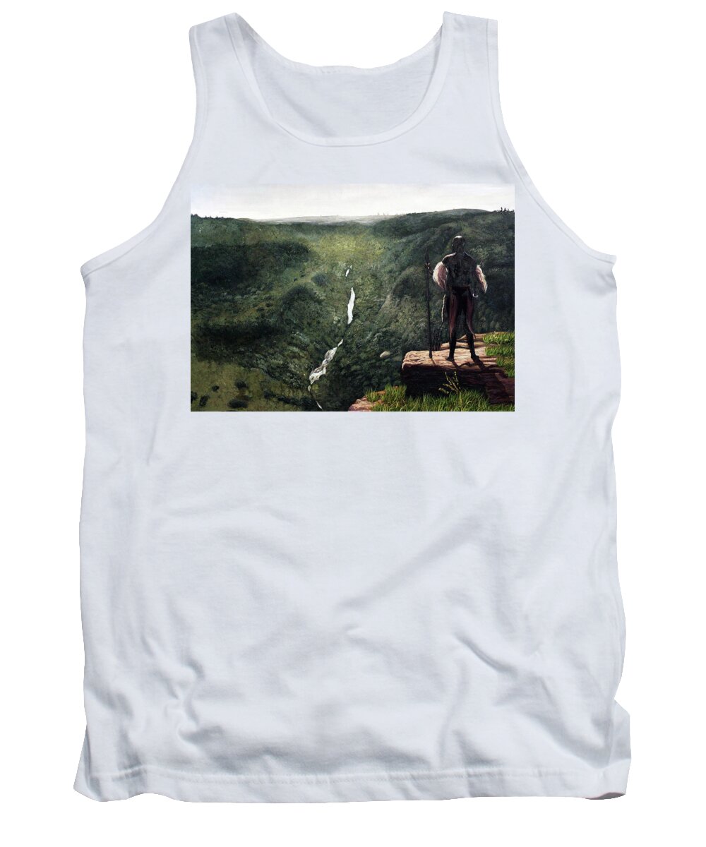African Art Tank Top featuring the painting My Kingdom by Ronnie Moyo