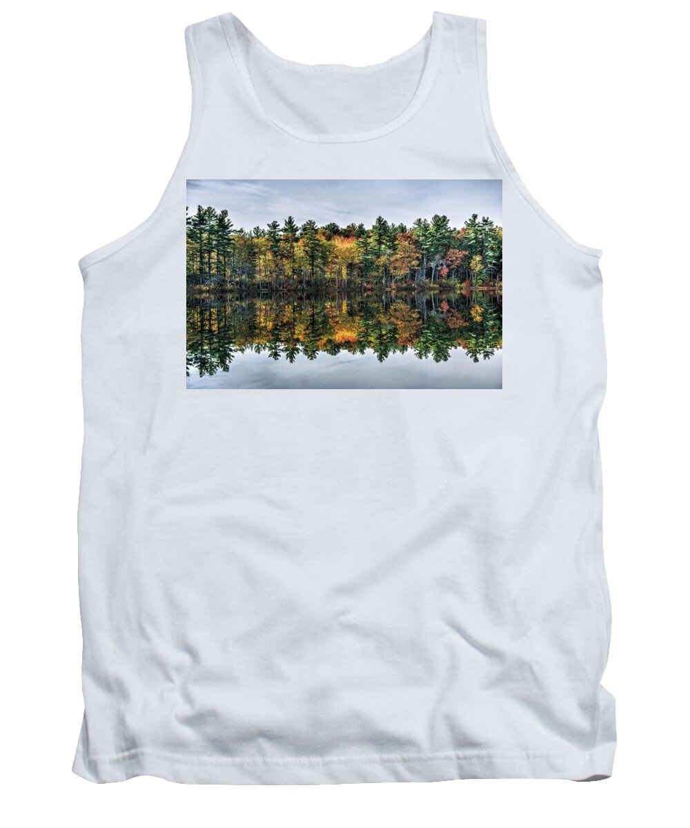 Autumn Tank Top featuring the photograph New England Fall 1a by Dimitry Papkov