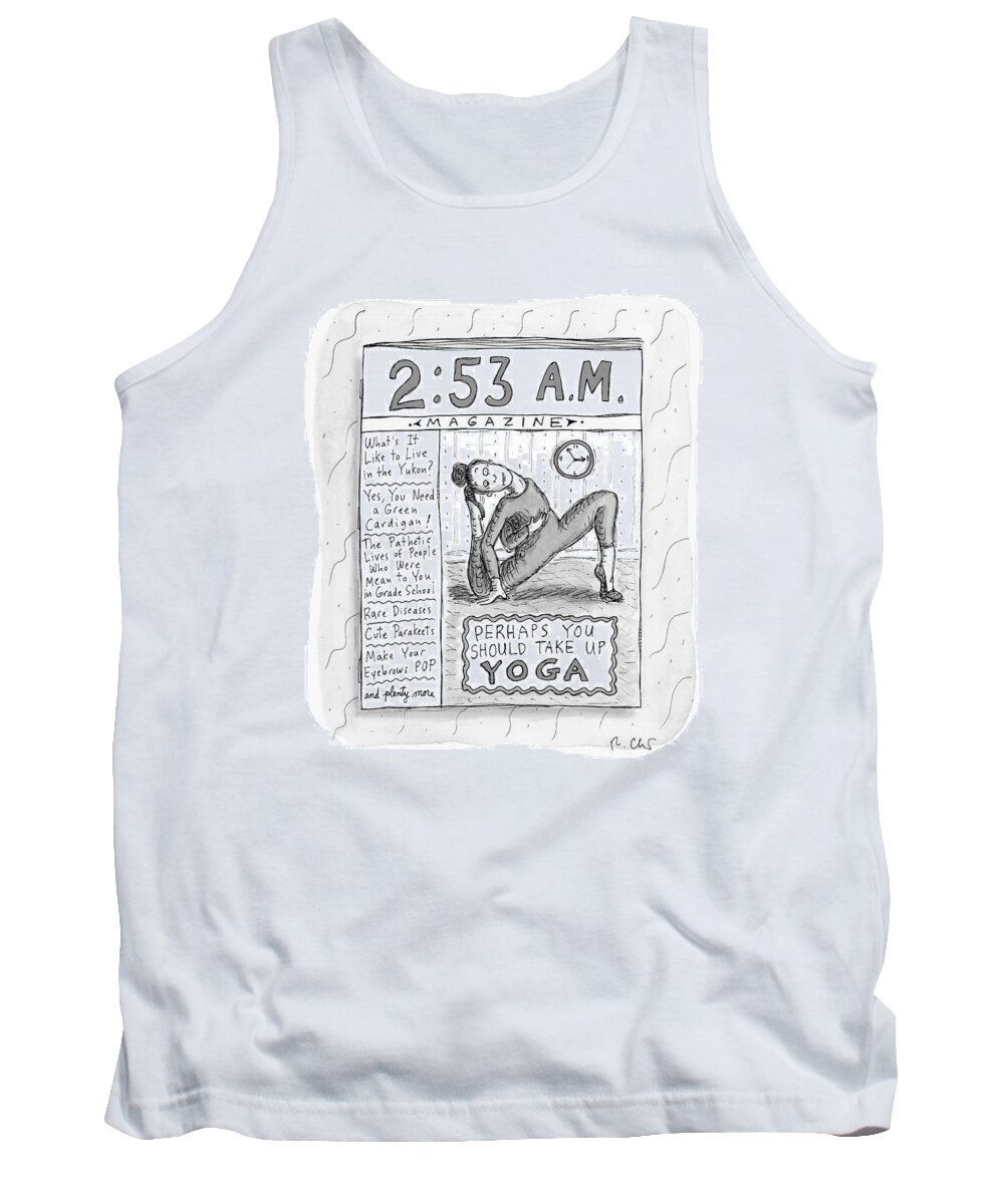 A24960 Tank Top featuring the drawing New Yorker August 23, 2021 by Roz Chast