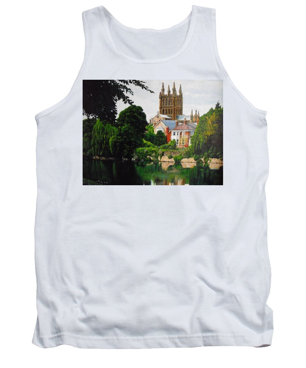 Norwick Tank Top featuring the painting Norwich by HH Palliser
