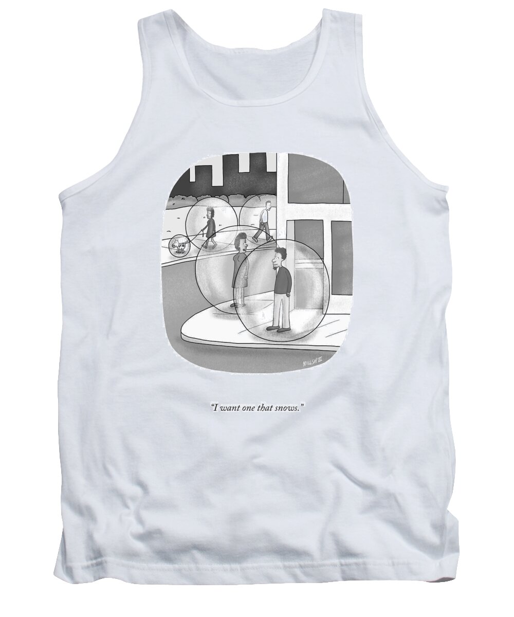 Cctk Tank Top featuring the drawing One That Snows by Lonnie Millsap