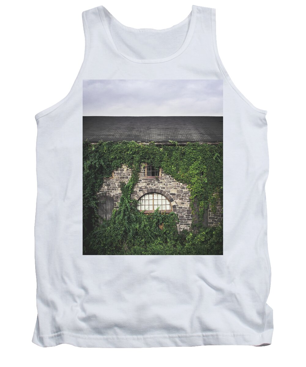 Warehouse Tank Top featuring the photograph Over Grown #2 by Steve Stanger