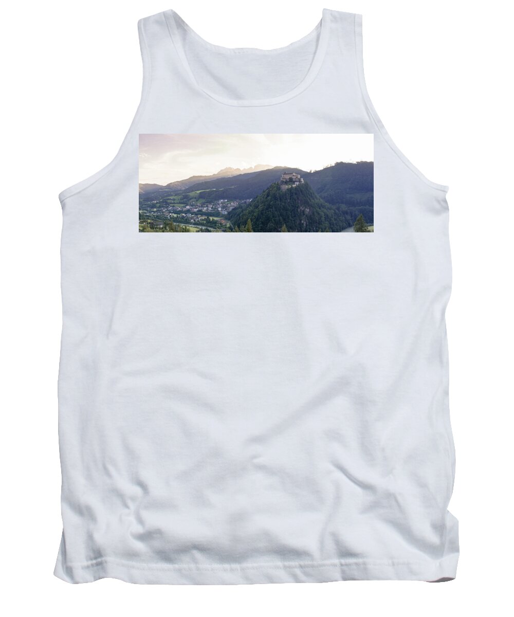 European Tank Top featuring the photograph Panorama of Hohenwerfen Castle by Vaclav Sonnek