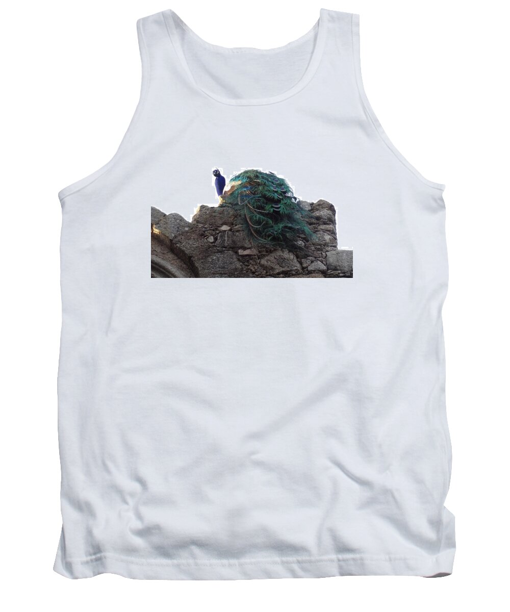  Tank Top featuring the photograph Peacock Paon by Joelle Philibert