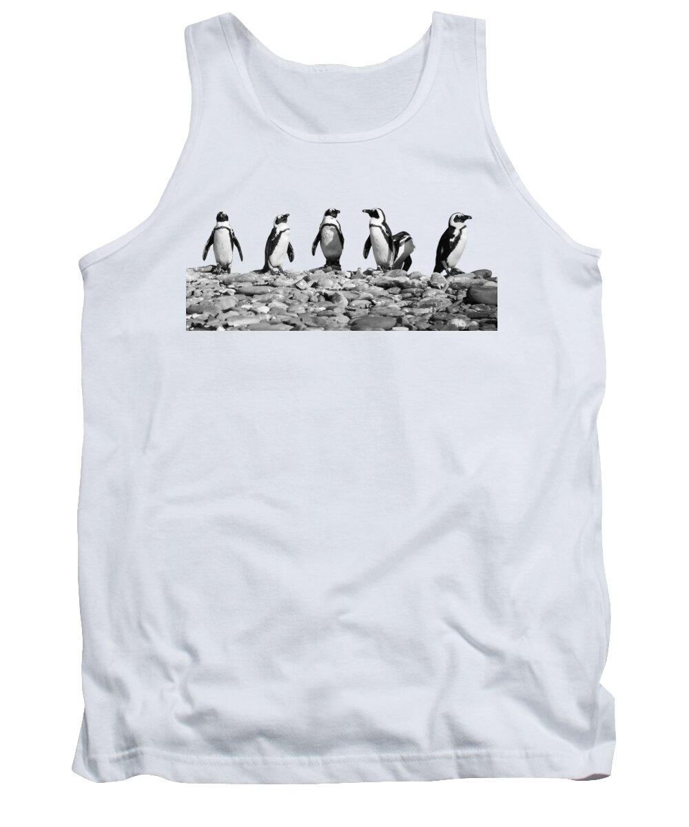 Penguins Tank Top featuring the photograph Penguins by Delphimages Photo Creations