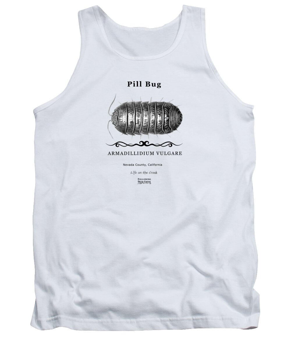 Pillbug Tank Top featuring the digital art Pill Bug by Lisa Redfern