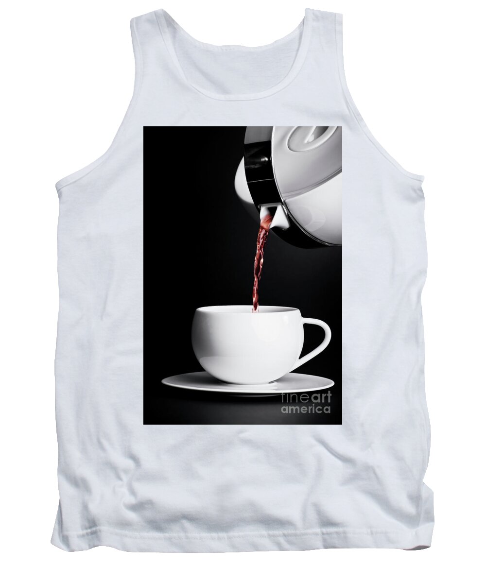 Tea Tank Top featuring the photograph Pouring tea by Mendelex Photography