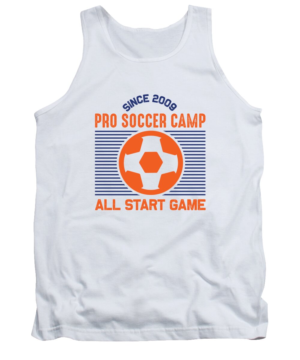 Soccer Tank Top featuring the digital art Pro soccer camp all start game by Jacob Zelazny