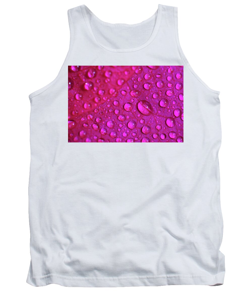 Flower Tank Top featuring the photograph Rain and Bougainvillea Petals by Angelo DeVal