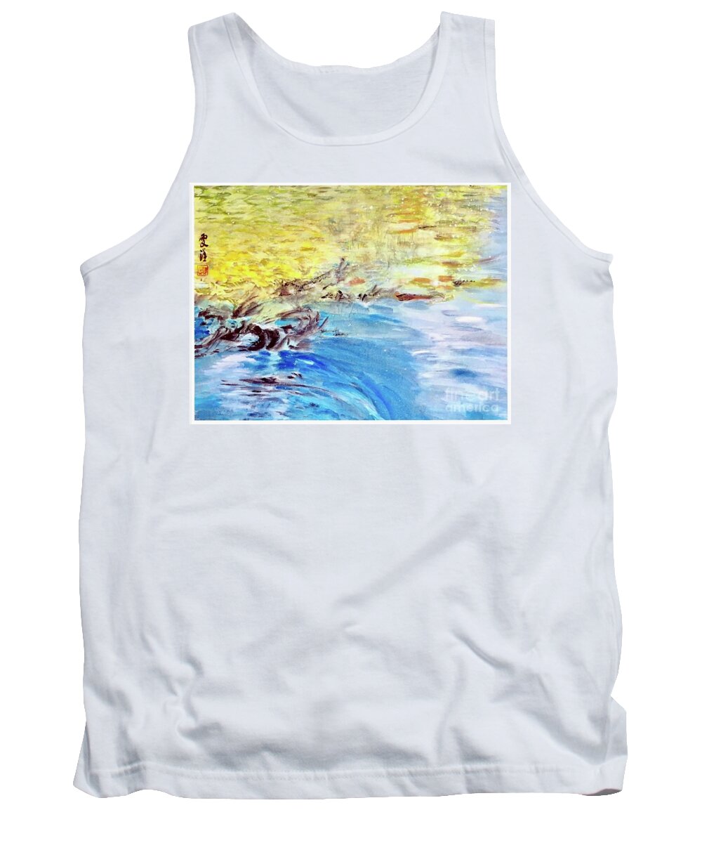 Landscape Tank Top featuring the painting Rhyme by Carmen Lam